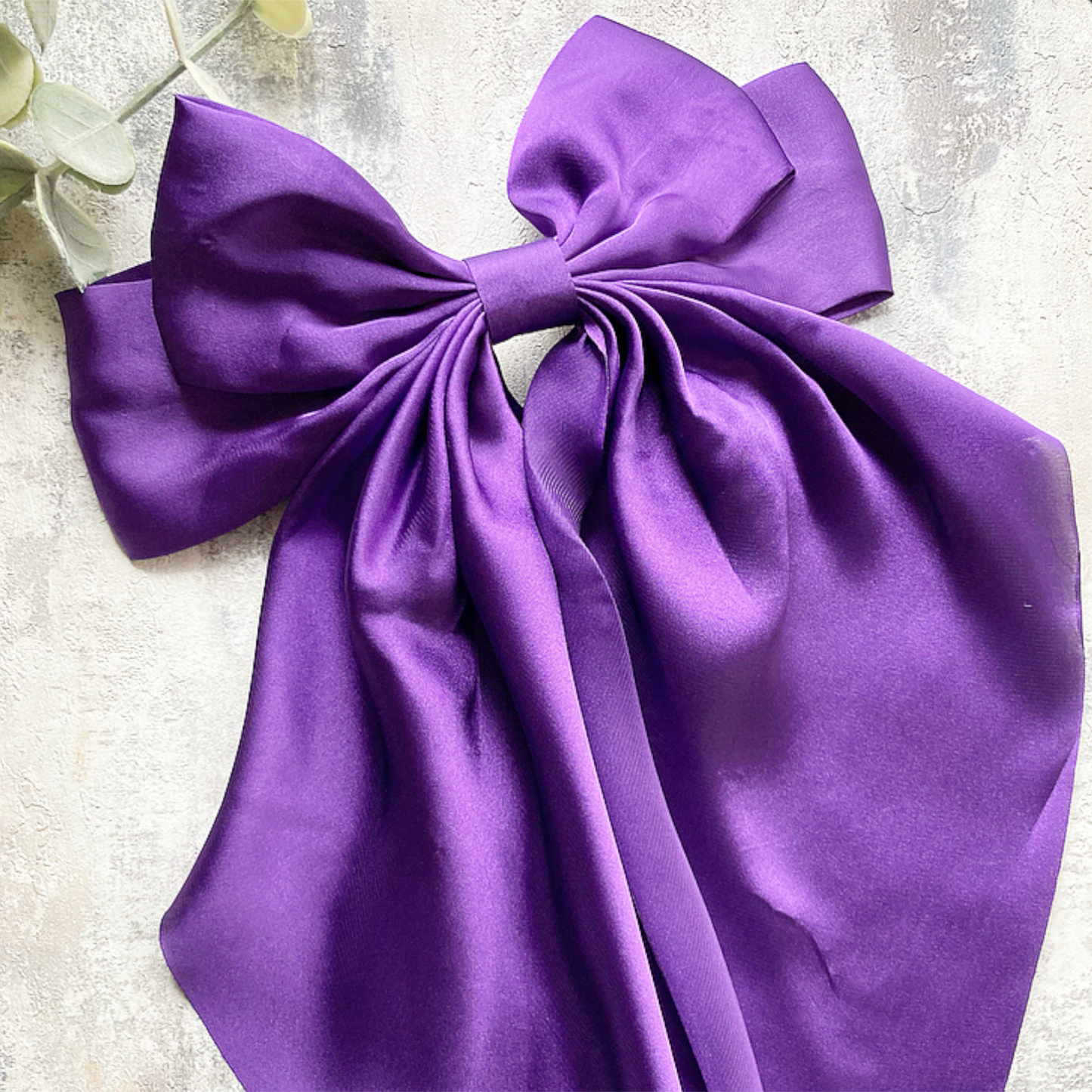 XL Silky Long Hair Bow