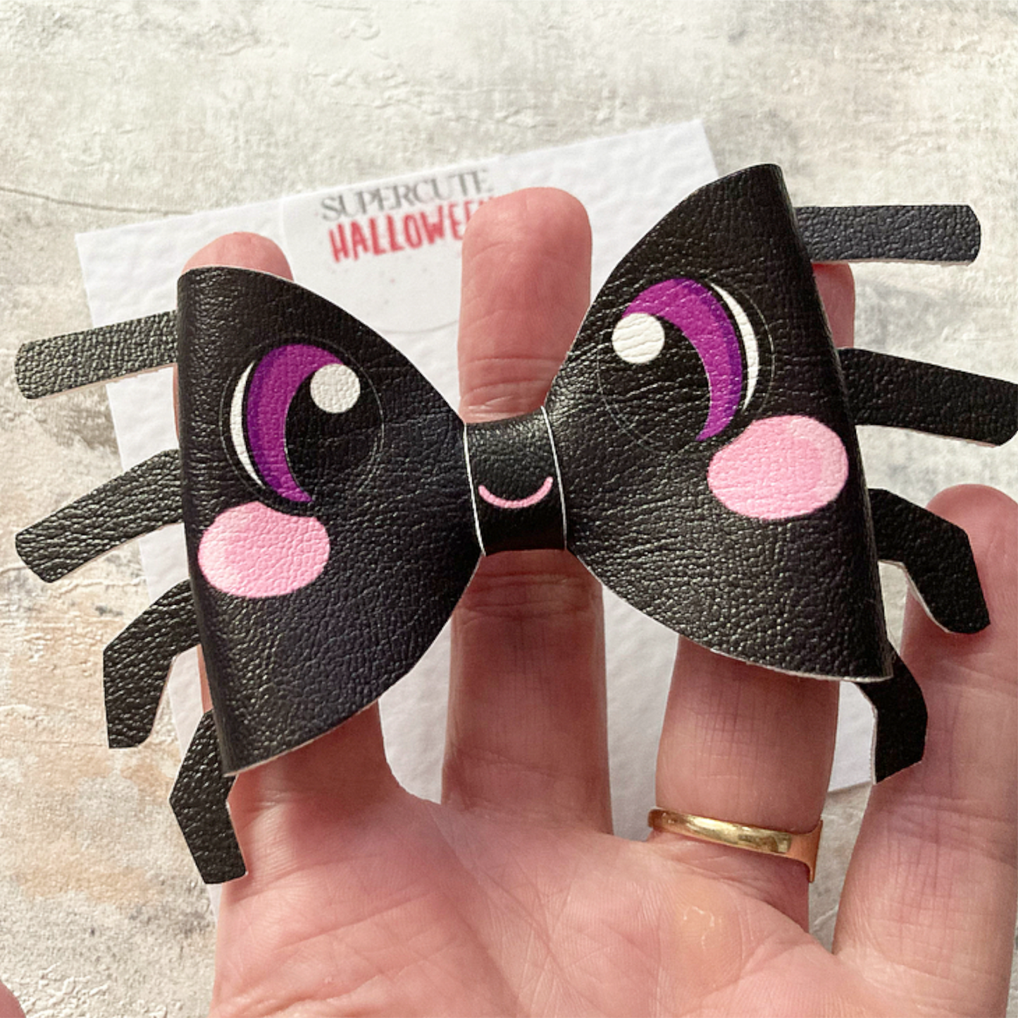 Sienna Spider Halloween Hair Bow