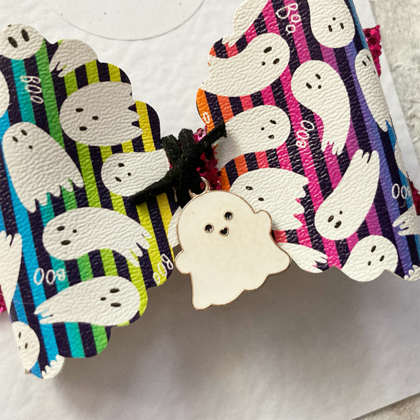 Halloween Ghost Charm Bow