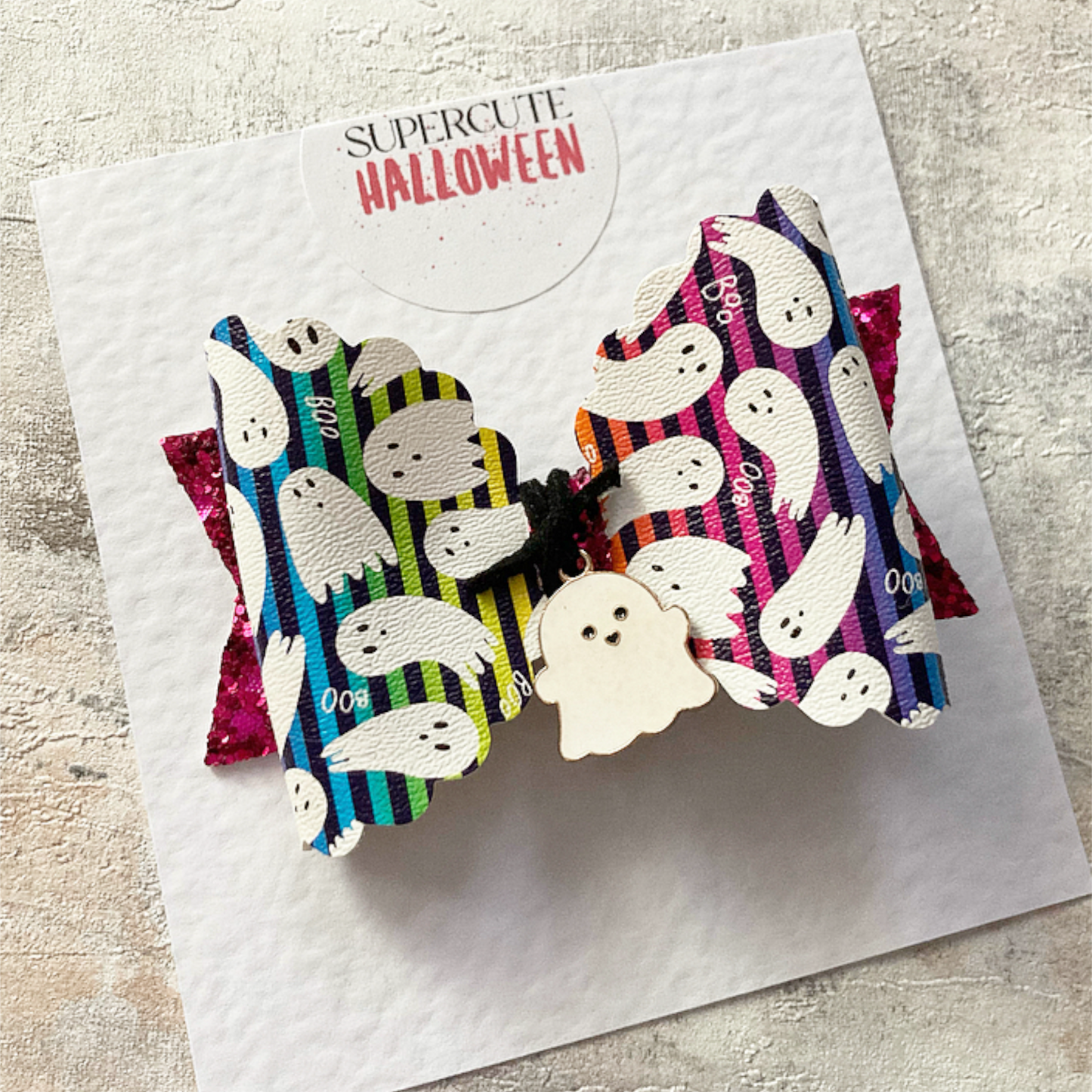 Halloween Ghost Charm Bow