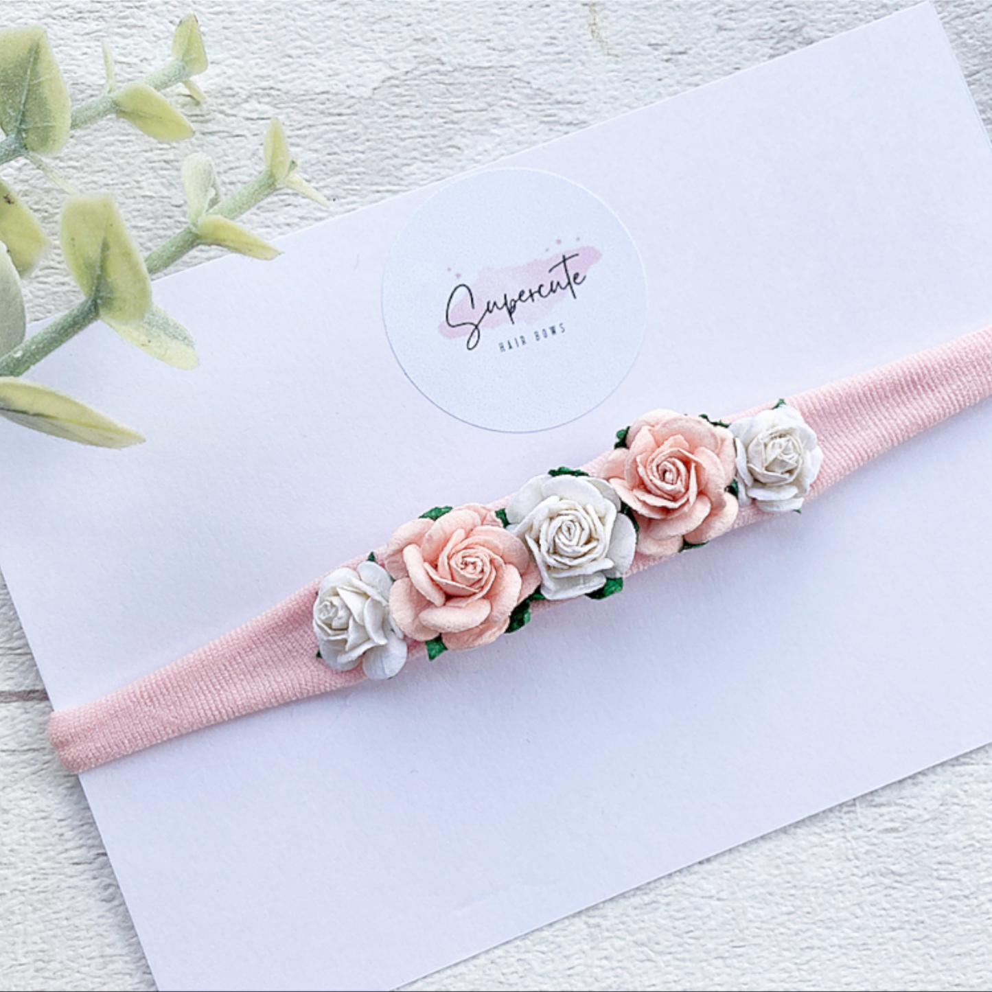 Blushing Baby Headband